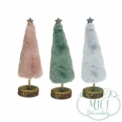 Karácsonyi dekoráció; fenyőfa szőrrel borítva. Tökéletes ajándék lehet