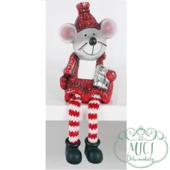 Karácsonyi dekoráció; Kerámia figura. Tökéletes ajándék lehet