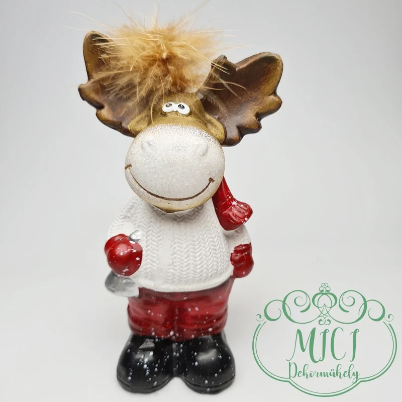 Karácsonyi dekoráció. Erdei állatka; szarvas-őzike-bambi... Az elmúlt évek téli home decor slágere. Ajándék karácsonyra; születésnapra; névnapra. Díszítheted vele otthonod. Téli; ünnepi hangulatot teremthetsz. Az adventi koszorú mellett