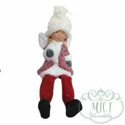 Karácsonyi dekoráció; kerámia/polyresin figura. Tökéletes ajándék lehet