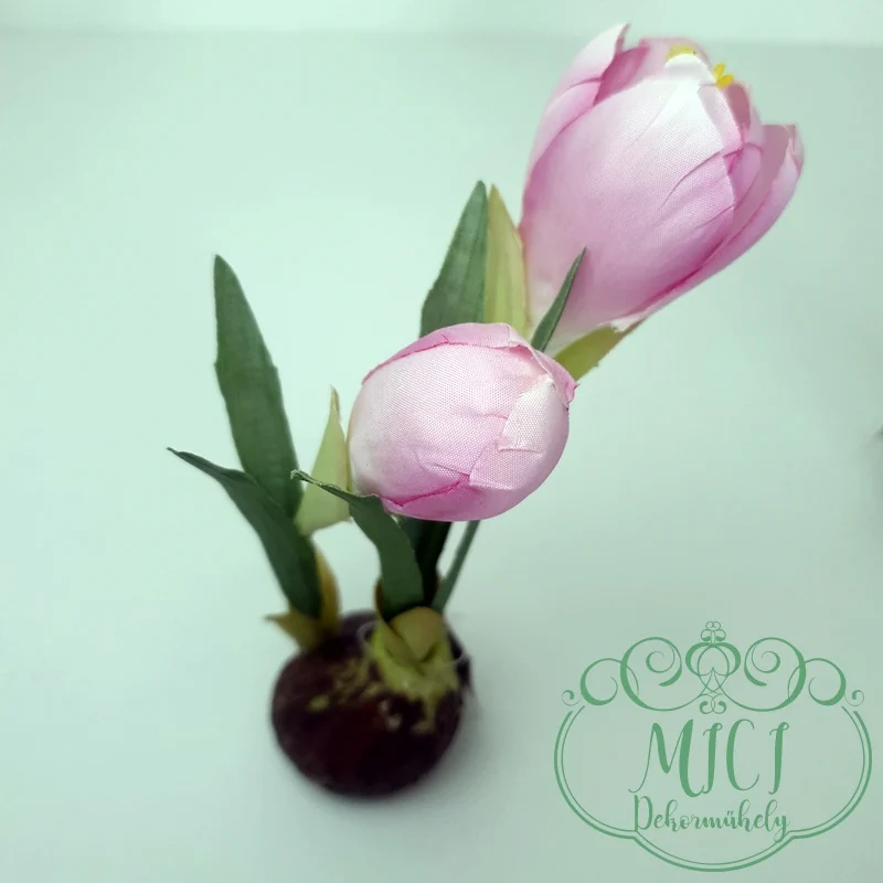 Élethű tavaszi hagymás krókusz. Kiegészítője lehet: csokor