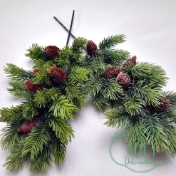 Selyemvirág; Művirág; Real touch; FENYŐÁG;  home decor; Kiegészítője lehet: csokor