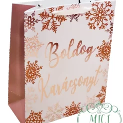 Ez a praktikus ajándéktasak megoldás a csomagolási problémákra. Fényes kartonpapírból készült dekoratív ajádéktáska; szalag füllel. Ajándék tasak mérete: 11*14cm; 18*20cm; 26*30cm