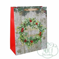 Ez a praktikus ajándéktasak megoldás a csomagolási problémákra. Fényes kartonpapírból készült dekoratív ajádéktáska; szalag füllel. Ajándék tasak mérete: 11*14*6cm