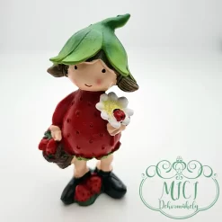 Home dekoráció; tavasz-nyári  "kerámia" figura. Tökéletes ajándék lehet akár születésnapra; névnapra; vagy egyéb különleges alkalomra. De saját lakásod is díszítheted vele. Kiváló home decor termék ez a kerámia baba.