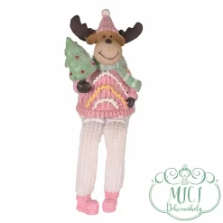 Karácsonyi dekoráció; Kerámia figura. Tökéletes ajándék lehet