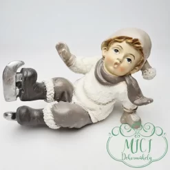 Karácsonyi dekoráció; kerámia/polyresin figura. Tökéletes ajándék lehet