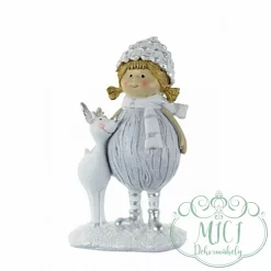 Karácsonyi dekoráció; kerámia/polyresin figura. Tökéletes ajándék lehet