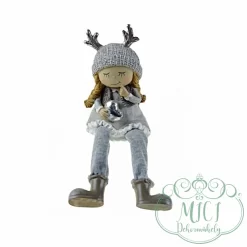 Karácsonyi dekoráció; Kerámia/polyresin figura. Tökéletes ajándék lehet