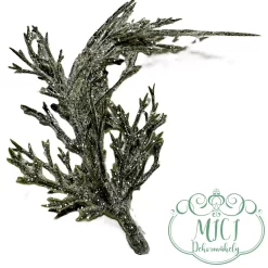 Pick ág; dekorációs ág/ágacska; Csillogó dekorációs alapanyag; Glitteres ágacska; betűzós szárral; virág-leveles csokros jellegű home decor; glitteres/flitteres csillámos ágacskák. Kiegészítője lehet: karácsonyi