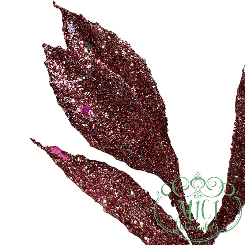 Pick ág; dekorációs ág/ágacska; Csillogó dekorációs alapanyag; Glitteres ágacska; betűzós szárral; virág-leveles csokros jellegű home decor; glitteres/flitteres csillámos ágacskák. Kiegészítője lehet: karácsonyi