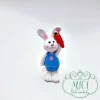 Tavaszi-Húsvéti apró kütyü; kicsi nyuszi dekoráció; home decor kiegészítő. Díszítő elemként használhatod lakásdekorációk