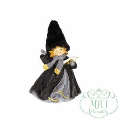 Alternative view of Kisfiú/Kislány sapkában - köpenyben; fekete; poly 15x12x23cm