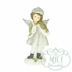 Angyal figura. Ünnepi hangulat fontos eleme. Alkalmazható lakásdekorációk készítéséhez. Használhatod adventi koszorúd