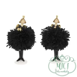 Karácsonyi dekoráció; kerámia/polyresin figura. Tökéletes ajándék lehet