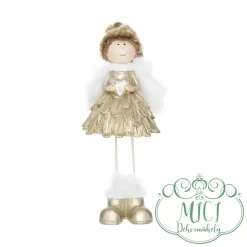 Karácsonyi dekoráció; kerámia/polyresin figura. Tökéletes ajándék lehet