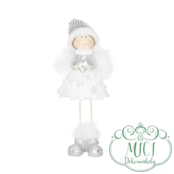 Karácsonyi dekoráció; kerámia/polyresin figura. Tökéletes ajándék lehet