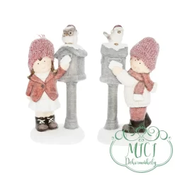 Karácsonyi dekoráció; kerámia/polyresin figura. Tökéletes ajándék lehet