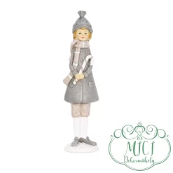 Karácsonyi dekoráció; kerámia/polyresin figura. Tökéletes ajándék lehet