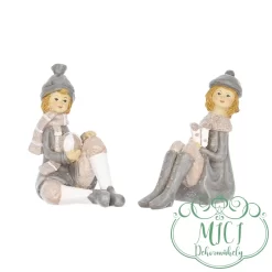 Karácsonyi dekoráció; kerámia/polyresin figura. Tökéletes ajándék lehet