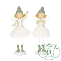 Karácsonyi dekoráció; kerámia/polyresin figura. Tökéletes ajándék lehet