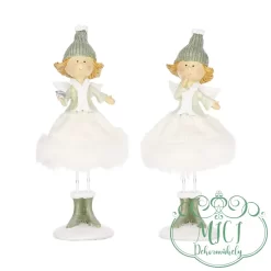 Karácsonyi dekoráció; kerámia/polyresin figura. Tökéletes ajándék lehet