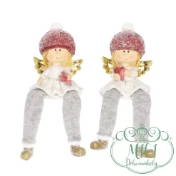 Karácsonyi dekoráció; kerámia/polyresin figura. Tökéletes ajándék lehet