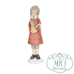 Karácsonyi dekoráció; kerámia/polyresin figura. Tökéletes ajándék lehet