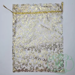 Ez a praktikus ajándéktasak megoldás a csomagolási problémákra. Íorganza anyagból készült dekoratív ajádéktáska.