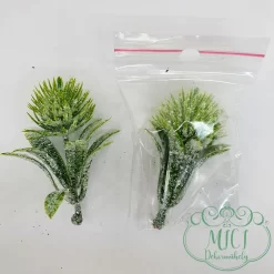 Csillogó dekorációs alapanyag; ág 7cm magas; gubacs 2