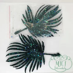 Pick ág; dekorációs ág/ágacska; Csillogó dekorációs alapanyag; Glitteres ágacska; betűzós szárral; virág-leveles csokros jellegű home decor; glitteres/flitteres csillámos ágacskák. Kiegészítője lehet: karácsonyi