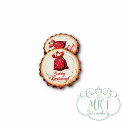 Egyedi fa tábla; kiegészítője lehet karácsonyi asztaldísznek; koszorúnak; ajtó kopogtatónak; adventi dekorációnak; egyéb dekorációs termékeknek.