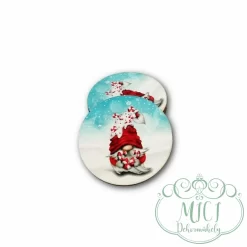 Egyedi fa tábla; kiegészítője lehet karácsonyi asztaldísznek; koszorúnak; ajtó kopogtatónak; adventi dekorációnak; egyéb dekorációs termékeknek.