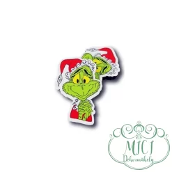 Egyedi karácsonyi GRINCS-es fa tábla; kiegészítője lehet karácsonyi/ünnepi asztaldísznek; koszorúnak; ajtó kopogtatónak; egyéb dekorációs termékeknek. Felhasználhatod akár hűtőmágnes készítéséhez is.