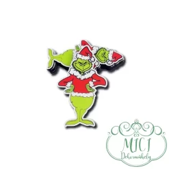 Egyedi karácsonyi GRINCS-es fa tábla; kiegészítője lehet karácsonyi/ünnepi asztaldísznek; koszorúnak; ajtó kopogtatónak; egyéb dekorációs termékeknek. Felhasználhatod akár hűtőmágnes készítéséhez is.