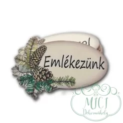 Egyedi fa tábla; kiegészítője lehet sírdisznek; koszorúnak; egyéb kegyeleti termékeknek.