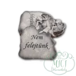 Egyedi fa tábla; kiegészítője lehet sírdisznek; koszorúnak; egyéb kegyeleti termékeknek.