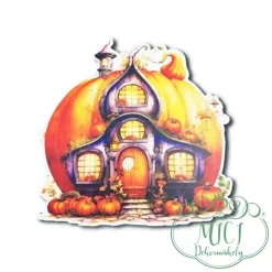 Egyedi fa tábla; kiegészítője lehet őszi asztaldísznek; koszorúnak; ajtó kopogtatónak; egyéb dekorációs termékeknek. Felhasználhatod akár hűtőmágnes készítéséhez is.