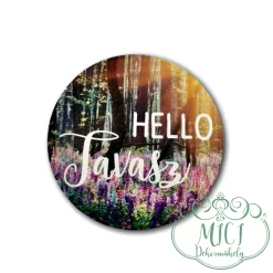 Egyedi fa tábla; kiegészítője lehet tavaszi/húsvéti asztaldísznek; koszorúnak; ajtó kopogtatónak; egyéb dekorációs termékeknek. Felhasználhatod akár hűtőmágnes készítéséhez is.