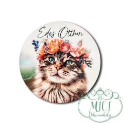 Tavaszi fa táblácska. Egyedi fa tábla; kiegészítője lehet otthonod dekorációjának; asztaldísznek; koszorúnak; ajtó kopogtatónak; egyéb dekorációs termékeknek.